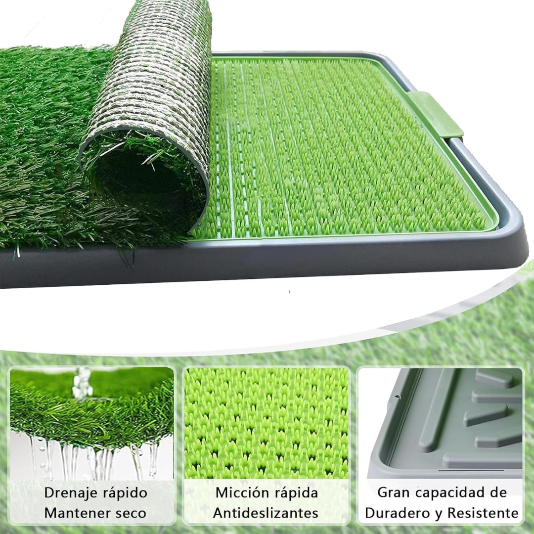 tapete de césped artificial para mascotas