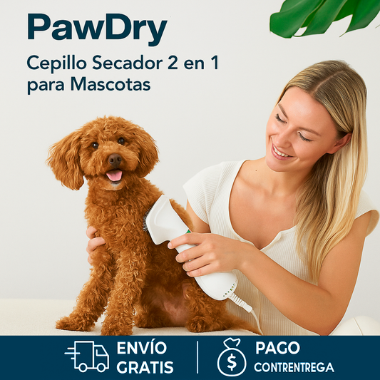 PawDry™ – Cepillo Secador 2 en 1