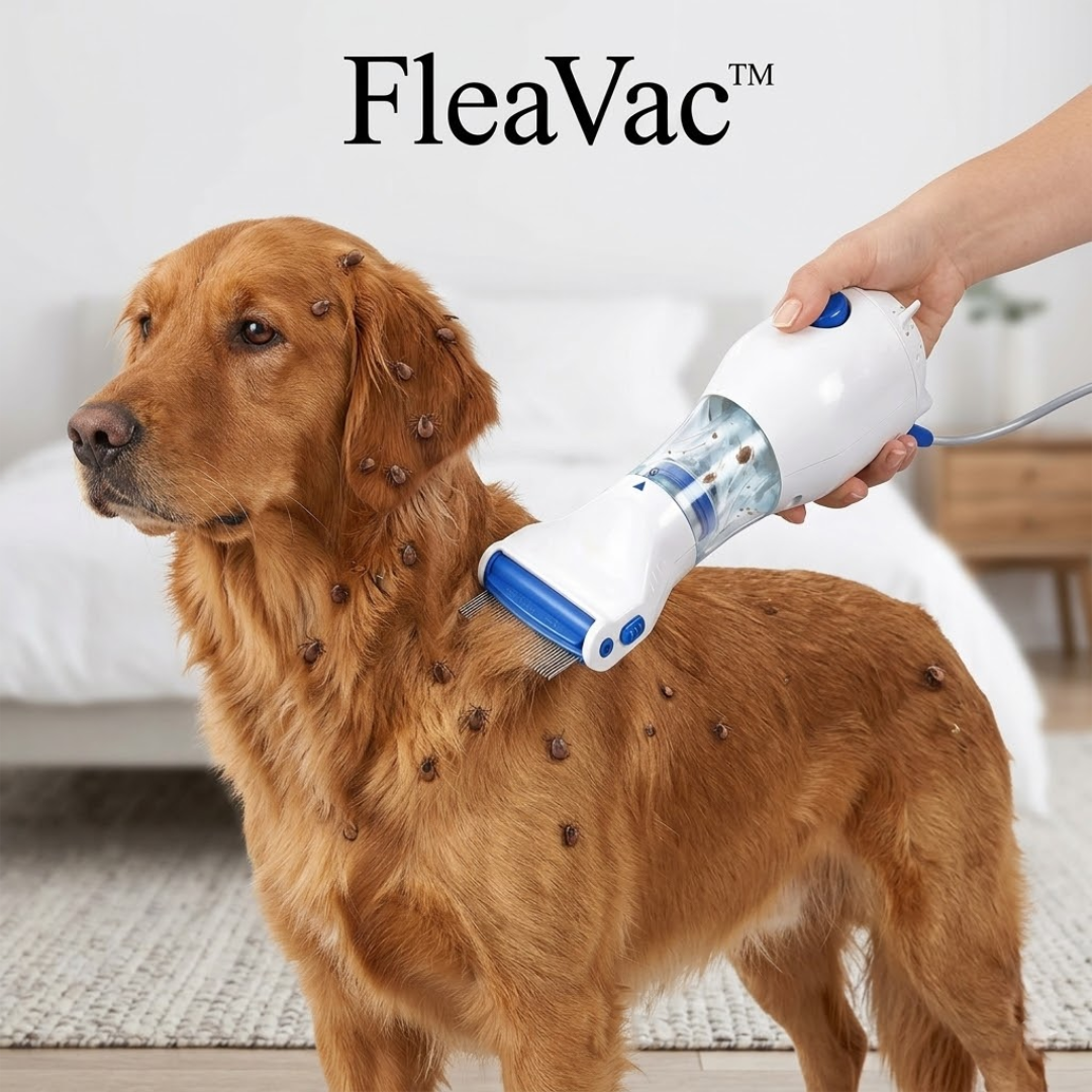 FleaVac™ Peine Aspirador Anti Pulgas