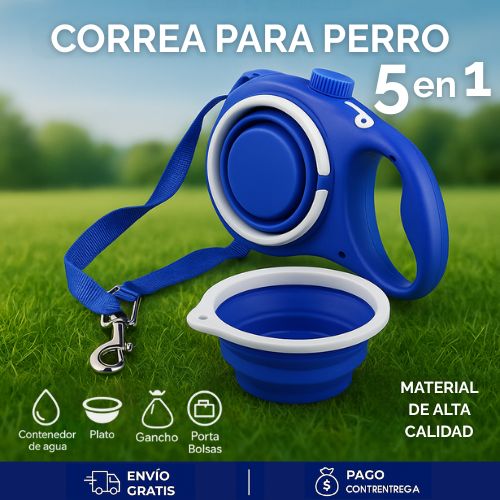 correa 5 en 1, collar todo en uno, correa multifuncional